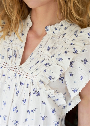 Jayla small blossom top White Blue Neo Noir 